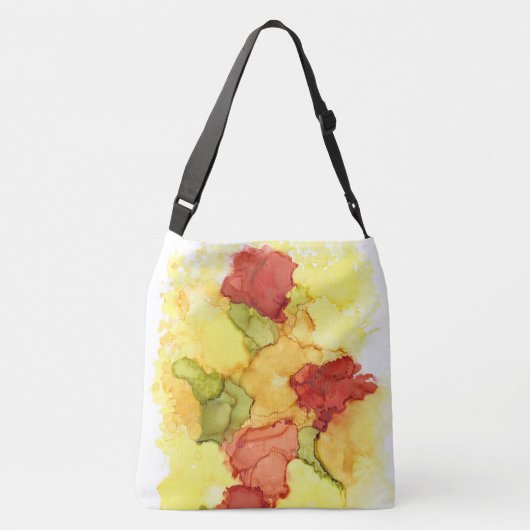 はっきりした、鮮やかでクロスカラフル体トート クロスボディバッグ (裏面)