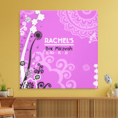 はっきりした&BEAUTIFULバルミツワーサインインメモリボード キャンバスプリント (インサイチュ (リビング))