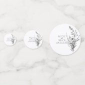 はっきりしたB&Wワイルドフラワー コンフェッティ (正面)