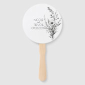 はっきりしたB&Wワイルドフラワー ハンドファン (裏面)