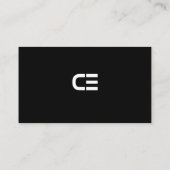 はっきりしたBlack Consultant、創業者およびCEOのビジネス・カード 名刺 (裏面)