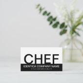 はっきりしたCHEF （色のカスタマイズ） 名刺 (スタンド正面)