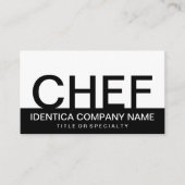 はっきりしたCHEF （色のカスタマイズ） 名刺 (正面)