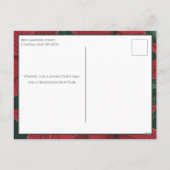 はっきりしたChristmas Poinsettia植物学2 – 写真 シーズンポストカード (裏面)