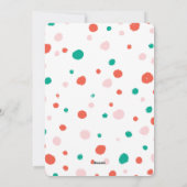 はっきりしたChunky Geometric Joy写真カラフルモダン シーズンカード (裏面)