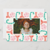 はっきりしたChunky Geometric Joy写真カラフルモダン シーズンカード (正面)