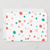 はっきりしたChunky Geometric Joy写真カラフルモダン シーズンカード (裏面)