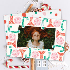 はっきりしたChunky Geometric Joy写真カラフルモダン シーズンカード