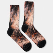はっきりしたCrew Socks男性へ – 文ユニーク文 ソックス (右)