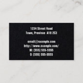 はっきりしたEeyecatchingコンサルタントの名刺 名刺 (裏面)