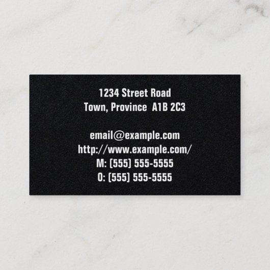 はっきりしたEeyecatchingコンサルタントの名刺 名刺 (裏面)