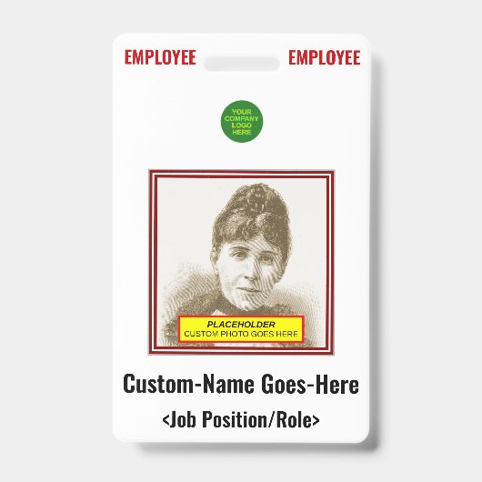 「はっきりしたEMPLOYEE」バッジ バッジ (Front)