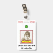 「はっきりしたEMPLOYEE」バッジ バッジ (Back with Clip)