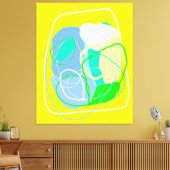 はっきりしたexpressionistストレッチキャンバス印刷 キャンバスプリント (インサイチュ (リビング))