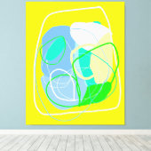 はっきりしたexpressionistストレッチキャンバス印刷 キャンバスプリント (インサイチュ (ウッドフロア))