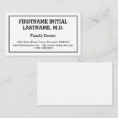 はっきりしたFamily Doctor Business Cardを目で引く 名刺 (正面/裏面)
