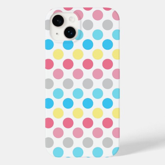 はっきりしたGenderfluxプライドフラグの色の水玉模様 Case-Mate iPhoneケース (裏面)