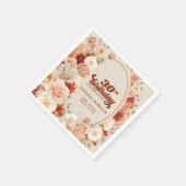 はっきりしたgroovy銅赤面ブルゴーニュ30歳の誕生日 スタンダードカクテルナプキン (角)