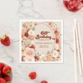 はっきりしたgroovy銅赤面ブルゴーニュ60歳 スタンダードカクテルナプキン (インサイチュ)