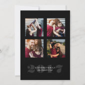 はっきりしたHappy New Year 5写真 シーズンカード (裏面)