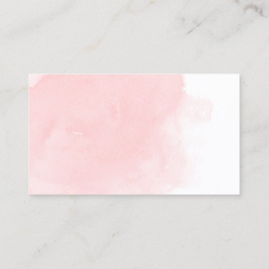 はっきりしたhello brushstroke QrフォトロゴSNS 名刺 (裏面)