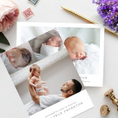 はっきりしたHello photo collageベビー誕生 案内状