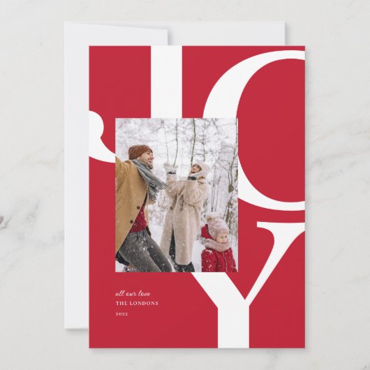 はっきりしたJoy Red Christmas Holiday写真 (正面)