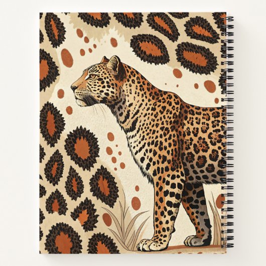 はっきりしたLeopard Print Notebook ノートブック (裏面)