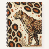 はっきりしたLeopard Print Notebook ノートブック (正面)