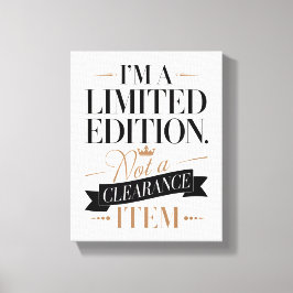 はっきりしたLimited Editionであると確信 キャンバスプリント