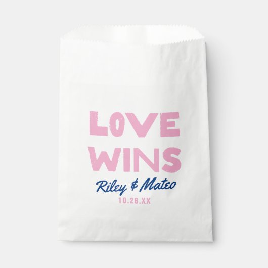 はっきりしたLOVE WINSモダンのタイプ結婚の フェイバーバッグ (正面)