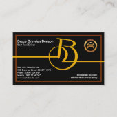 はっきりしたMonogram Letter-B最高のタクシーサービス 名刺 (正面)