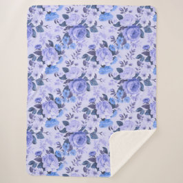 はっきりしたperwinkle文の色 シェルパブランケット