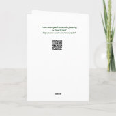 はっきりしたRedTulipイースターカード シーズンカード (裏面)