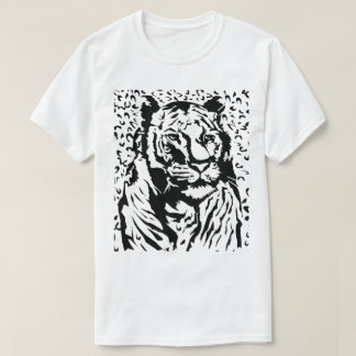 & はっきりしたScience Tiger Tシャツ – 手描き独占的