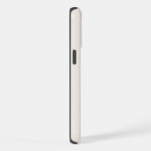 はっきりしたScript MonogramスタイリッシュとName in Beige iPhoneケース (右側面)