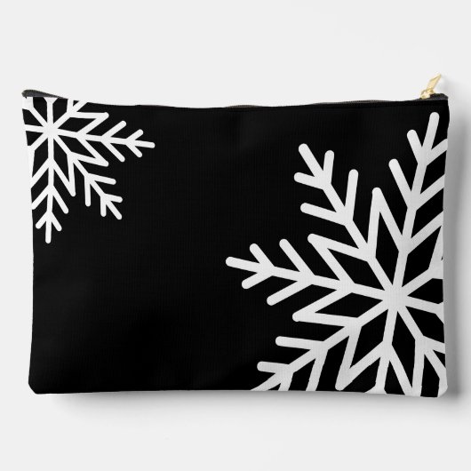 はっきりしたSnowflake Black & White Promotive Reward アクセサリーポーチ (裏面)