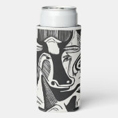 はっきりしたSpirit of Kirchner – 大きな牛が倒れている スリム缶クーラー (Seltzer裏面)