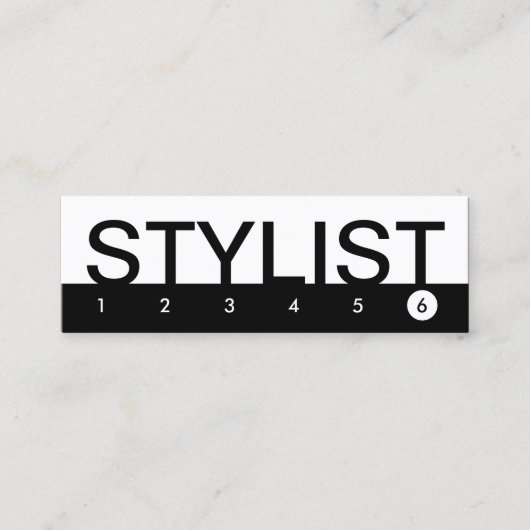 はっきりしたSTYLIST顧客ロイヤリティ ロイヤリティカード (正面)