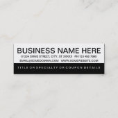 はっきりしたSTYLIST顧客ロイヤリティ ロイヤリティカード (裏面)