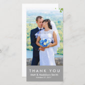 はっきりしたThank You Photo Card |結婚式 サンキューカード (正面/裏面)