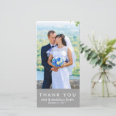 はっきりしたThank You Photo Card |結婚式 サンキューカード (スタンド正面)