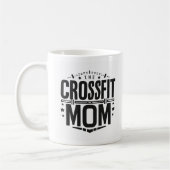 "はっきりしたThe CrossFit Mom" Barbell Mug コーヒーマグカップ (左)