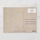 「はっきりしたTHX!」 新聞プリントタイポグラフィはがき ポストカード (裏面)