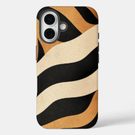 はっきりしたTigerストライプ Phone Case iPhone 16ケース