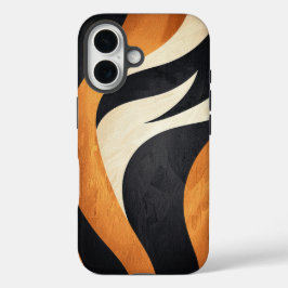 はっきりしたTigerストライプ Phone Case iPhone 16ケース