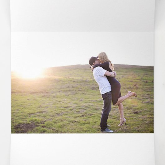 はっきりしたTYPEモダン All-In-One写真結婚 三つ折り招待状 (内部中)