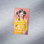 はっきりしたTypographic Meサ後を追ーマルメディア全写真 マグネット名刺 (インサイチュ)