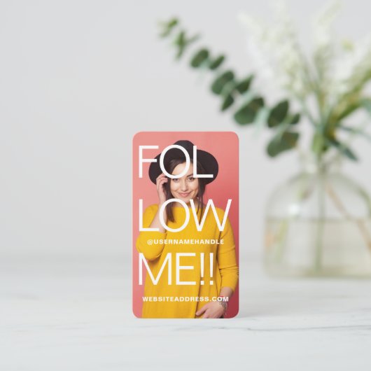 はっきりしたTypographic Meサ後を追ーマルメディア全写真 名刺 (スタンド正面)