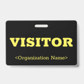 「はっきりしたVISITOR」バッジ バッジ (裏面)